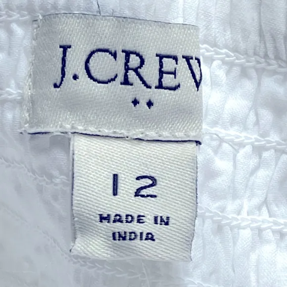 J Crew Factory NWT Scalloped Trim Midi Dress Size 12