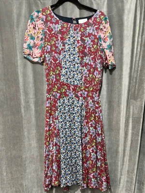 Jade by johnny was Multicolor Multifloral Short Sleeve Flowy Midi Dress