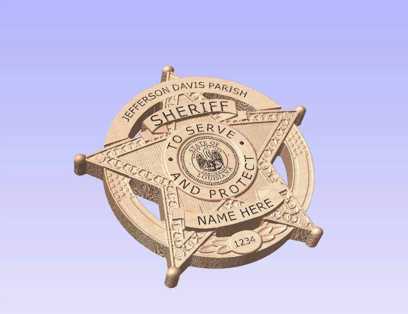 Jefferson Davis Parish Badge