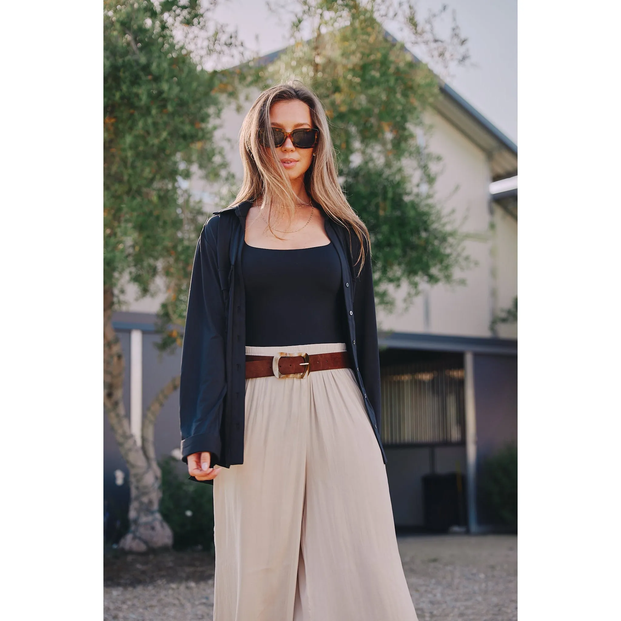 Jessica | The Classic Button Down | Black Beauty