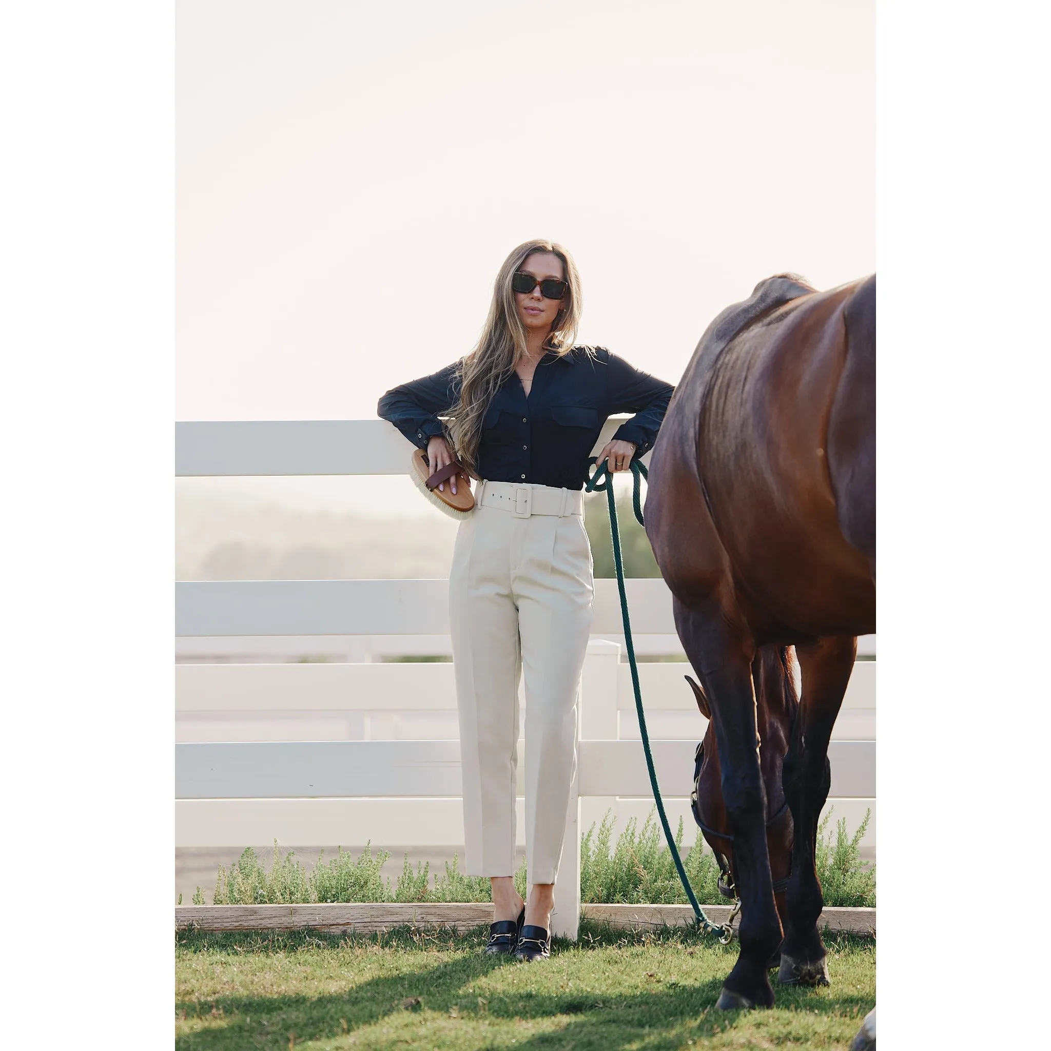 Jessica | The Classic Button Down | Black Beauty