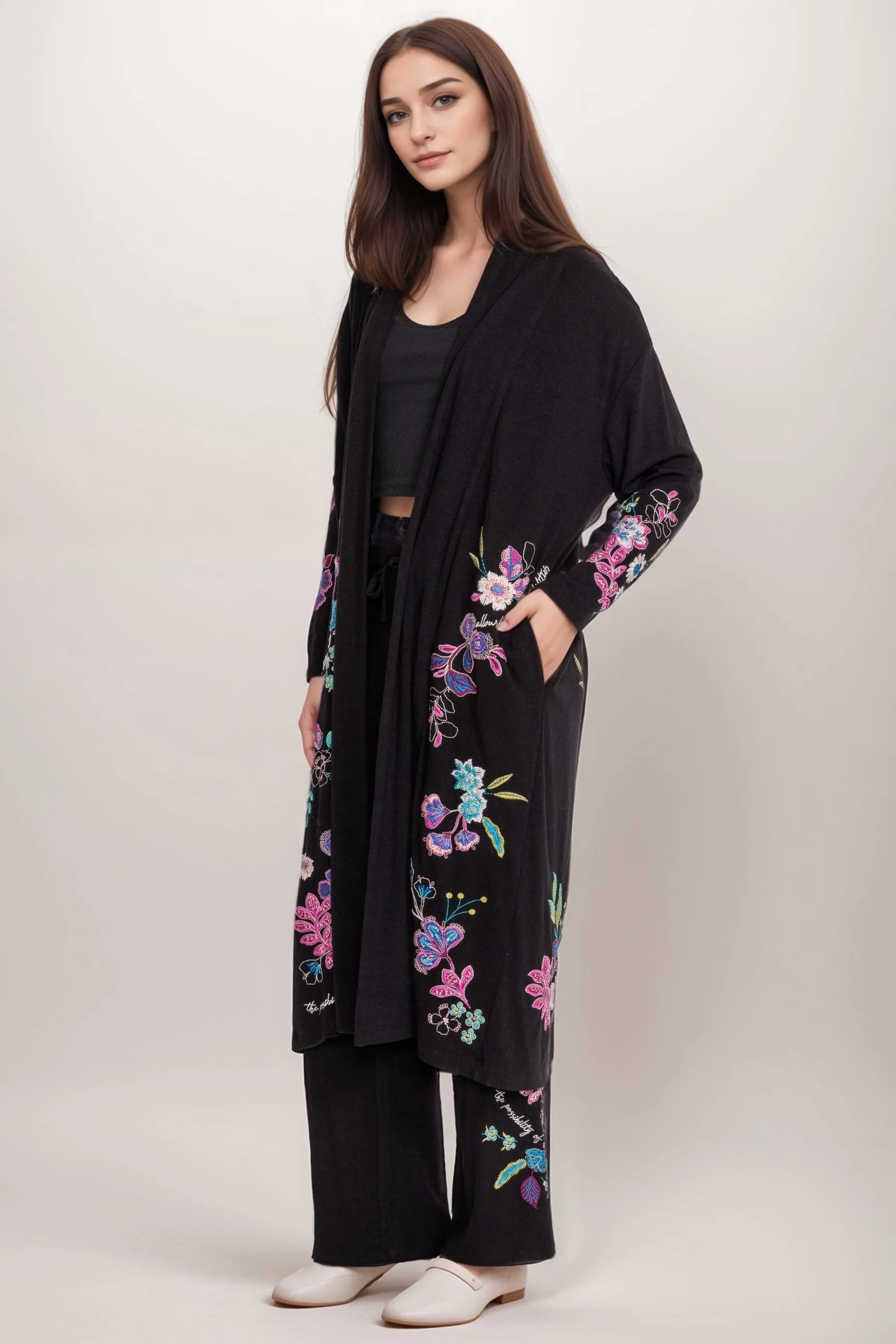 Johnny Was JWLA Shilo Cozy Longline Duster J49624-R