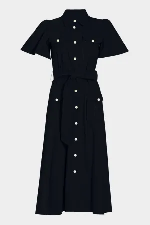 Judy Utility Shirtdress in Midnight