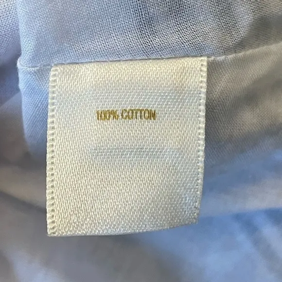 KATE SPADE LAWSON BLUE STRIPED AND EMBROIDERED SKIRT