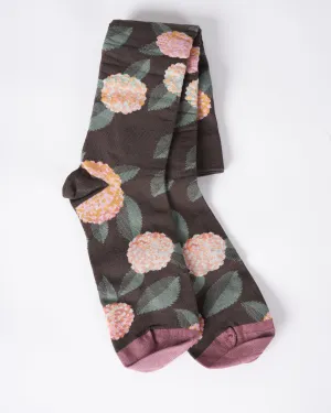 knee socks - umber hydrangea