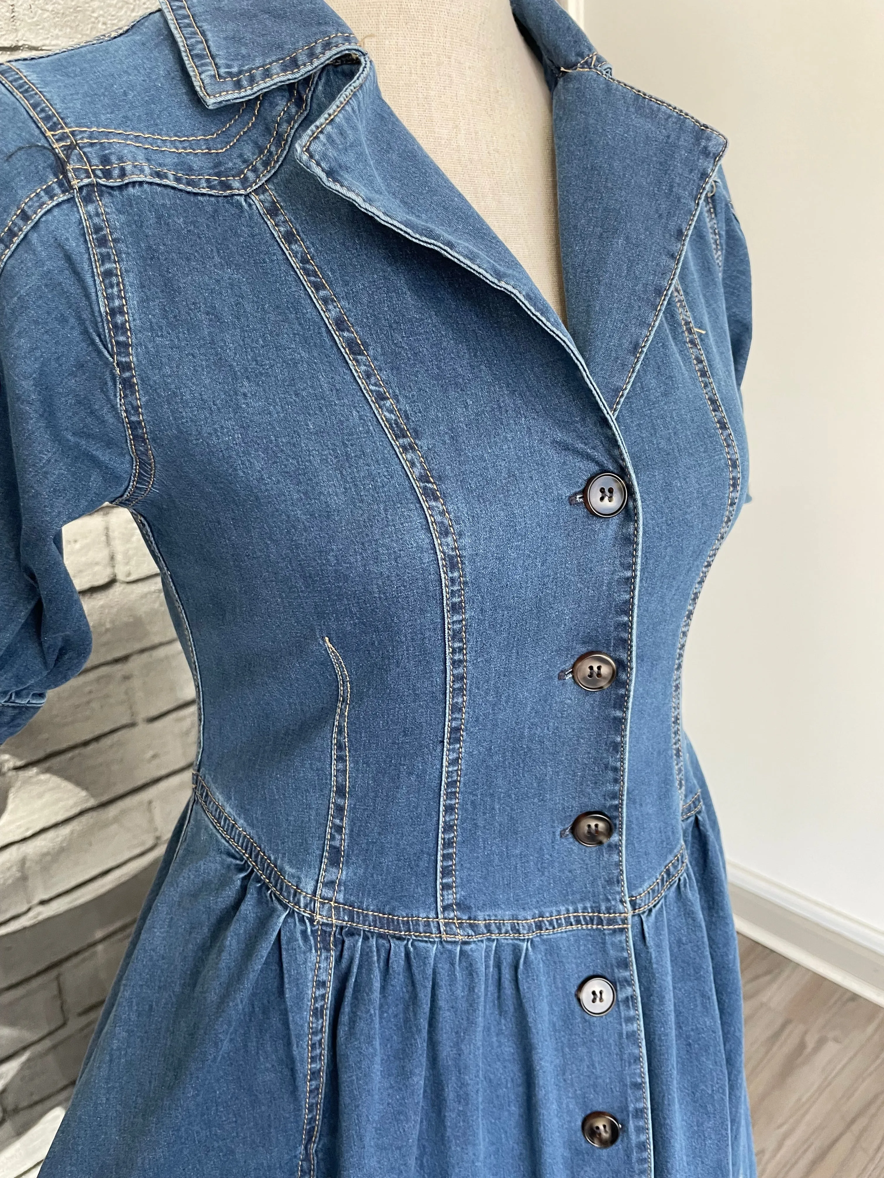 Lacey Denim Dress