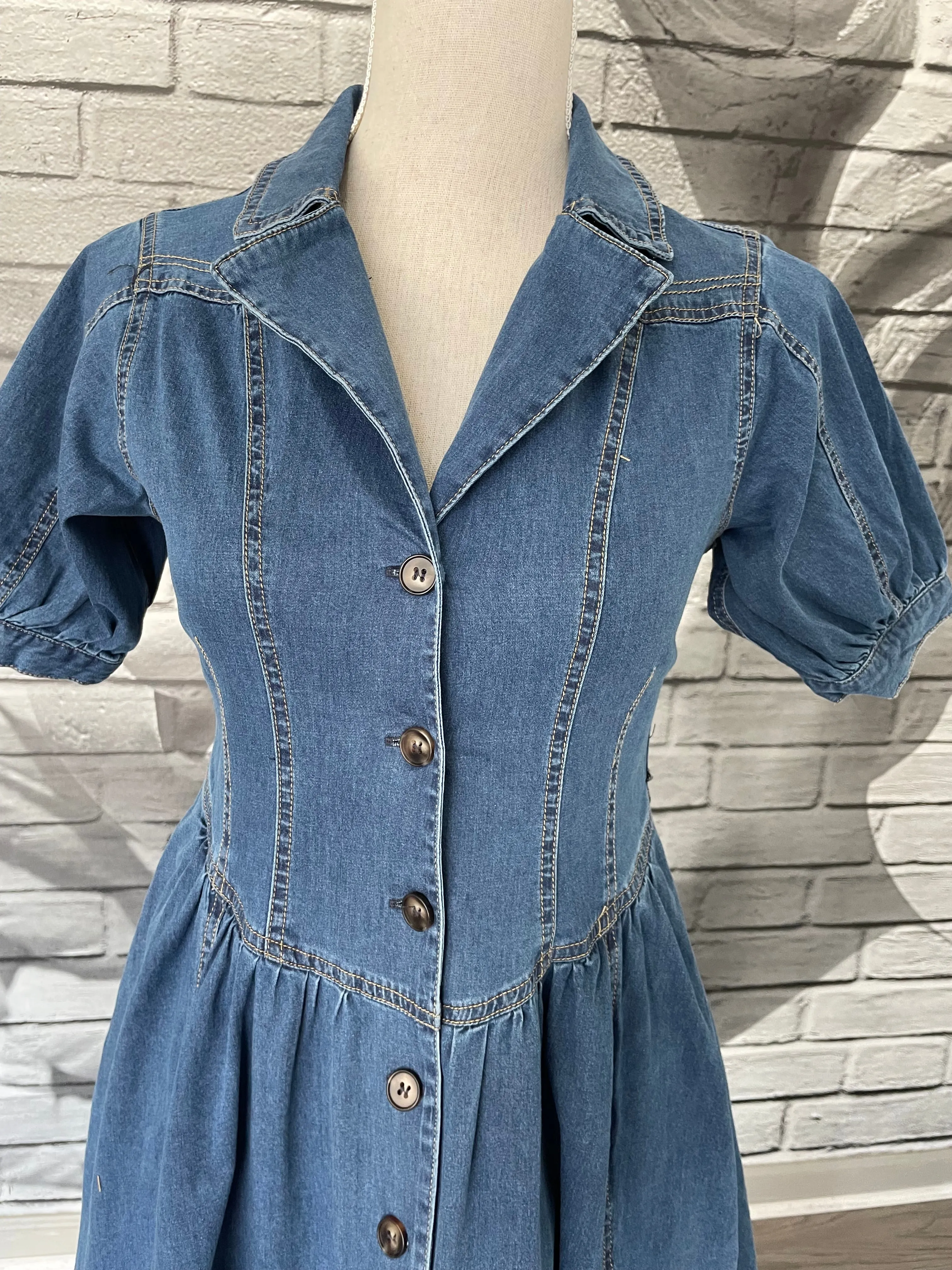 Lacey Denim Dress