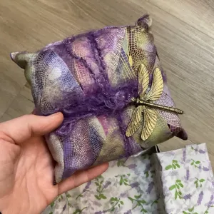 Lavender sachet organic scent handmade gift for party 5” x 5” x2”