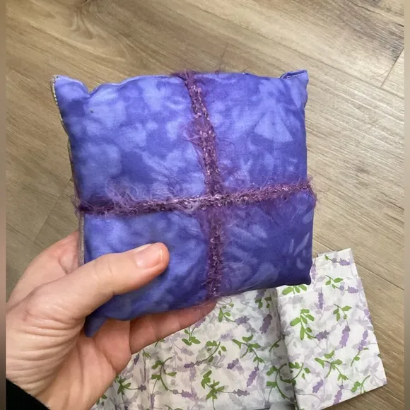 Lavender sachet organic scent handmade gift for party 5” x 5” x2”