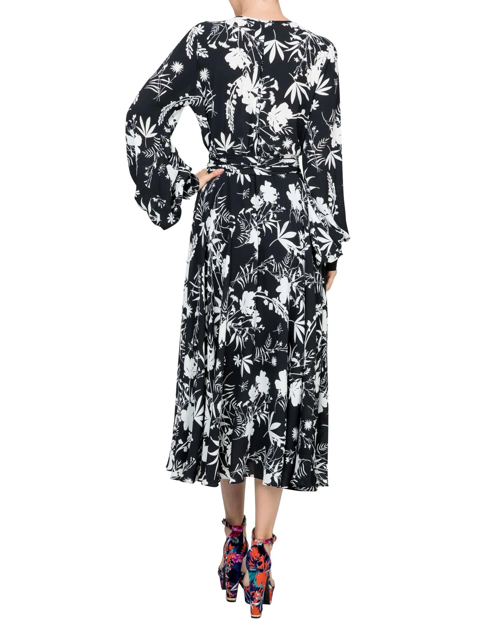 LilyPad Midi Dress - Dahlia Black