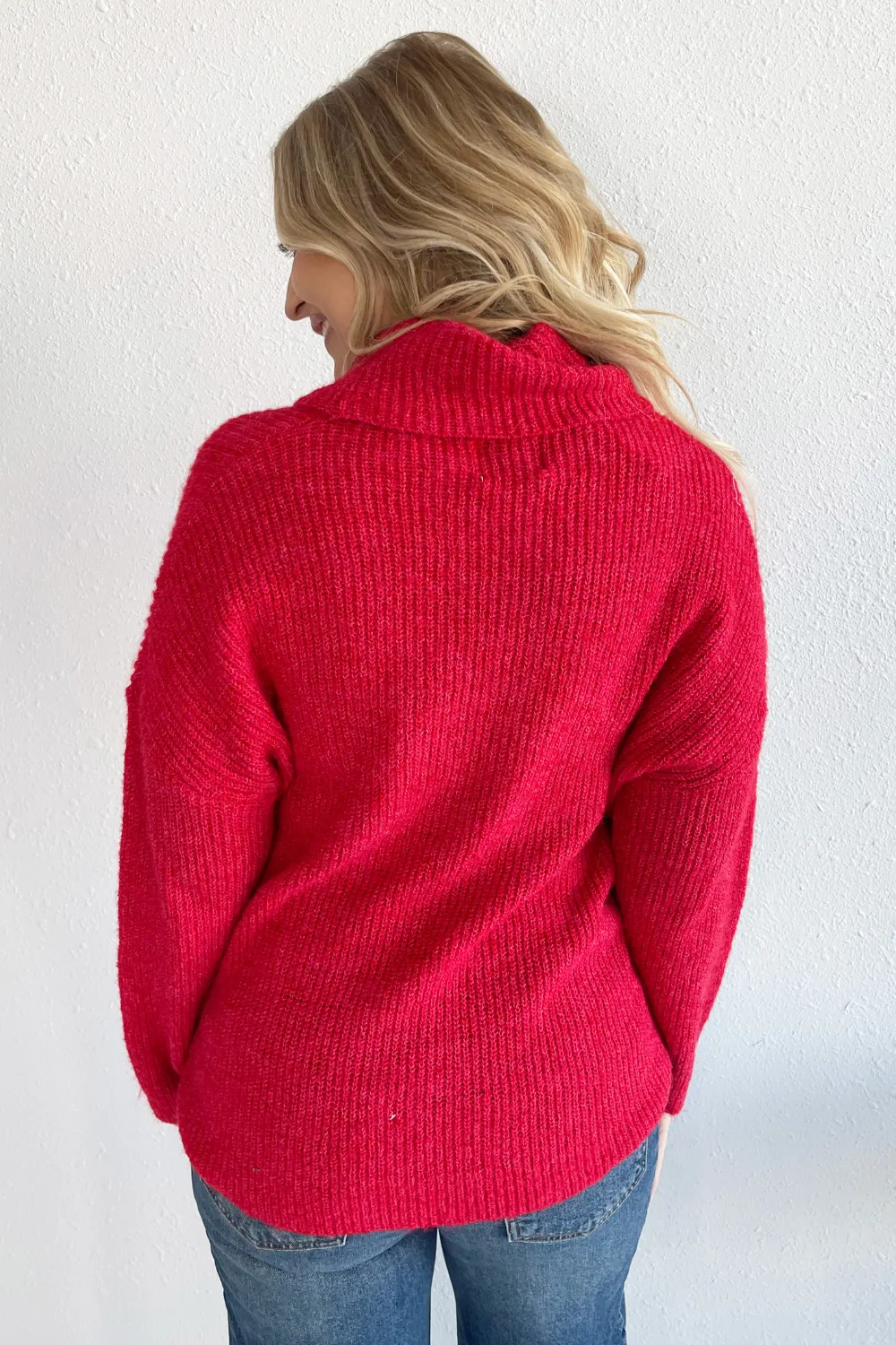 Long Oversized Turtleneck Sweater