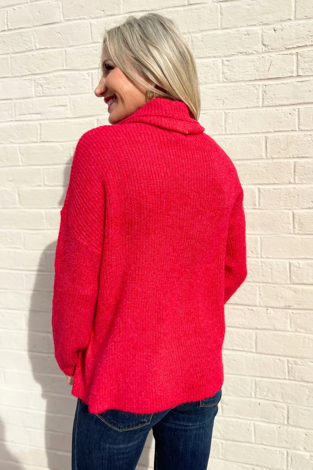 Long Oversized Turtleneck Sweater
