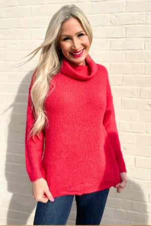 Long Oversized Turtleneck Sweater
