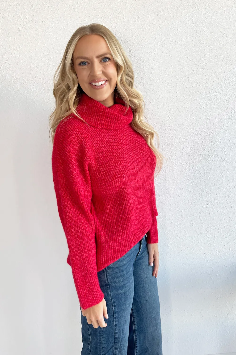 Long Oversized Turtleneck Sweater