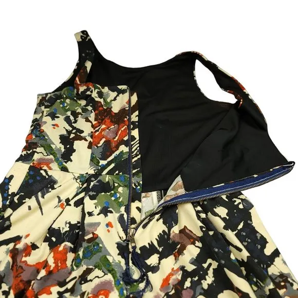 MAEVE Anthropologie Womens M Dress Capelle Fit &amp; Flare Pockets Knee Length Lined