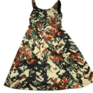 MAEVE Anthropologie Womens M Dress Capelle Fit &amp; Flare Pockets Knee Length Lined