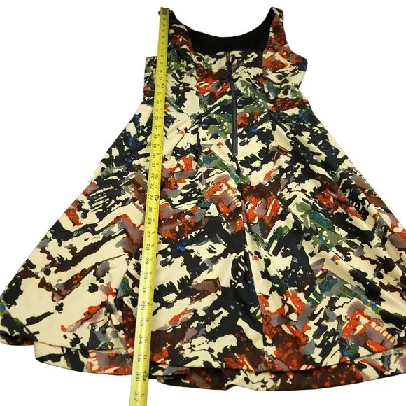 MAEVE Anthropologie Womens M Dress Capelle Fit &amp; Flare Pockets Knee Length Lined