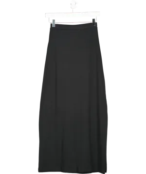MANGO Black Midi Skirt UK S
