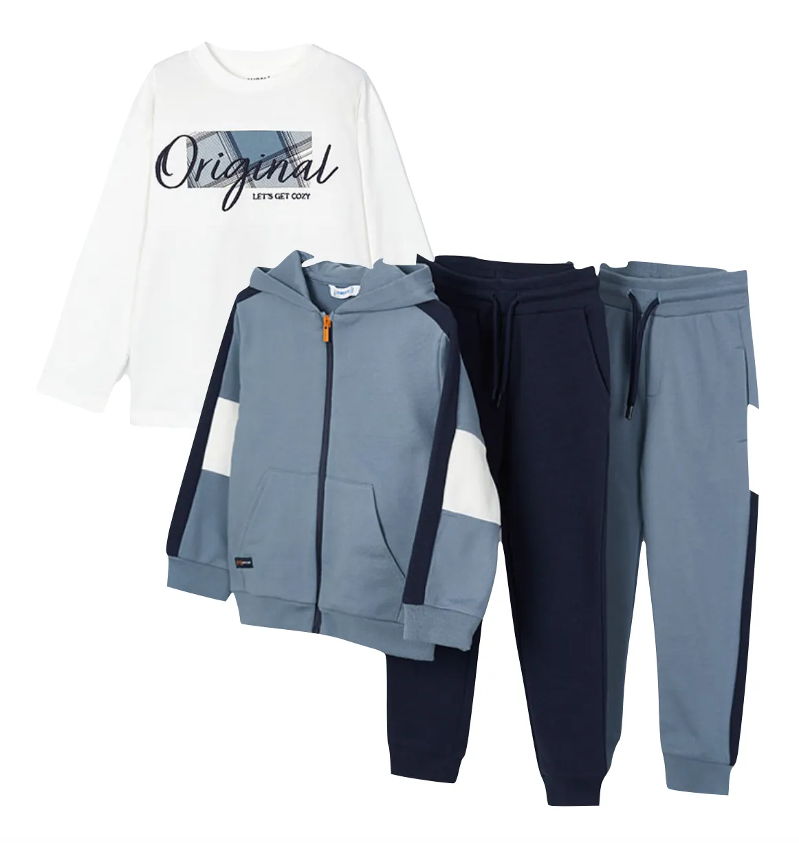 Mayoral 4046 Cream Long Sleeve Tee-Shirt and 4882 Tracksuit In Stock Now