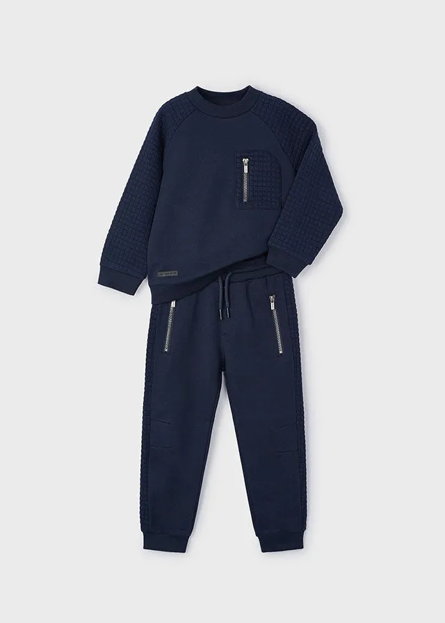 Mayoral 4605 Navy Two Piece Tracksuit In Stock Now