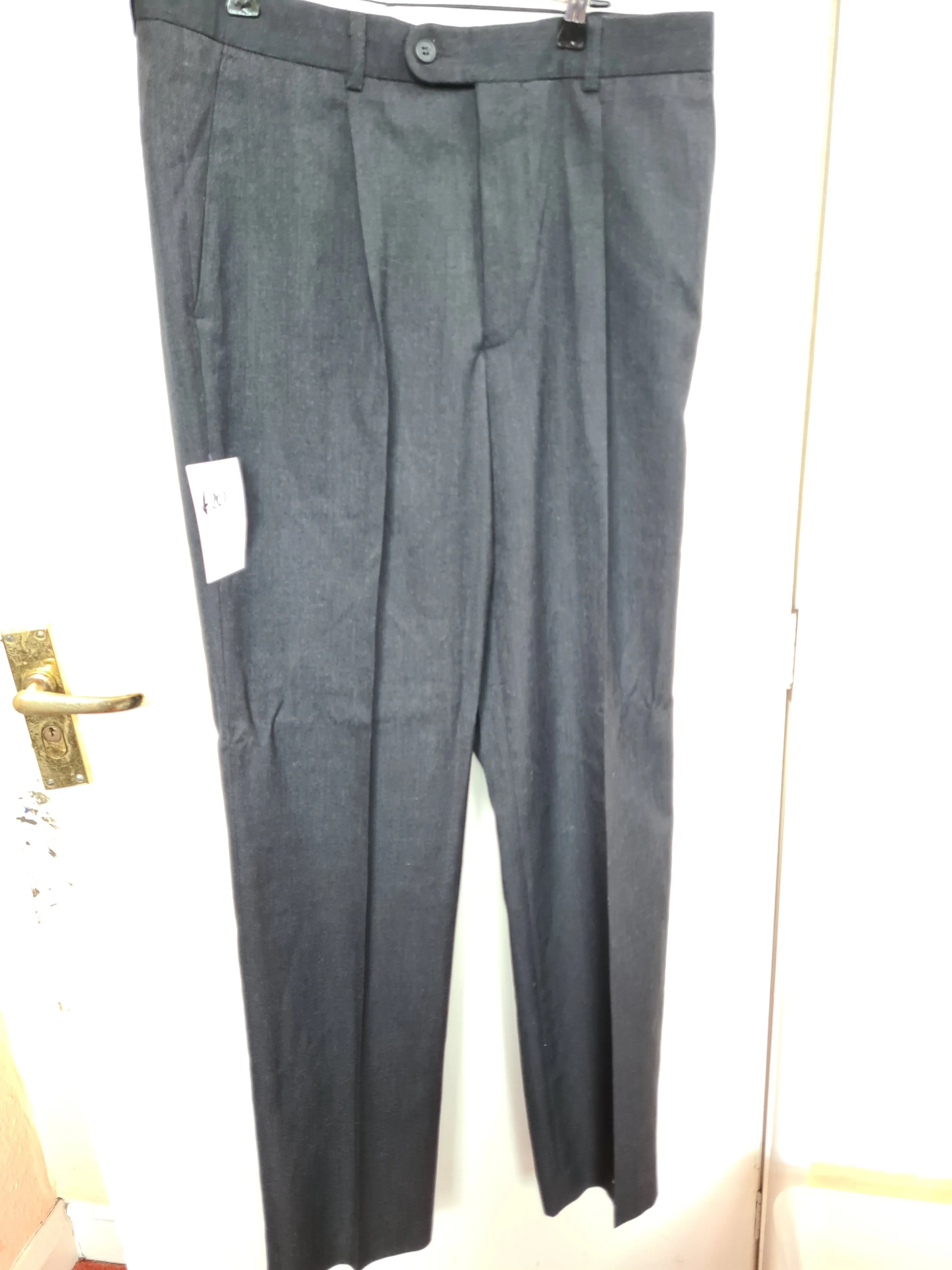 Mens grey in hand trousers size 34 FREE POSTAGE ✅️