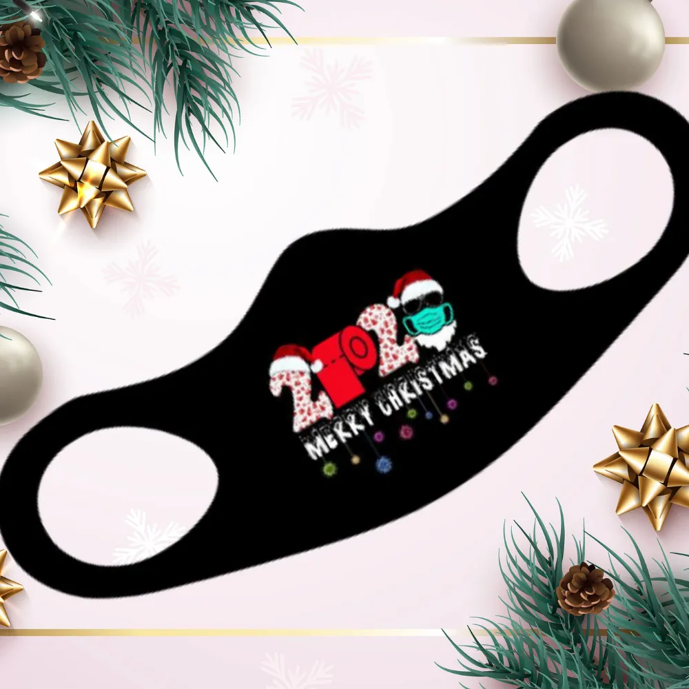 Merry Christmas 2020 Fitted Face Mask And Covering