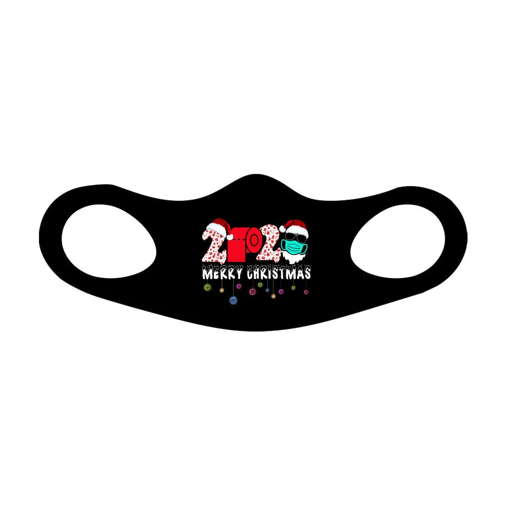 Merry Christmas 2020 Fitted Face Mask And Covering