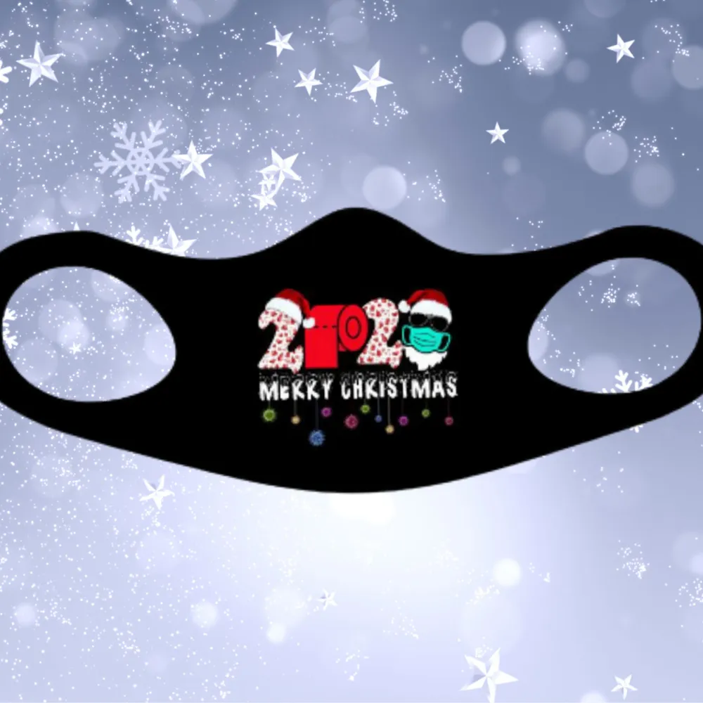 Merry Christmas 2020 Fitted Face Mask And Covering