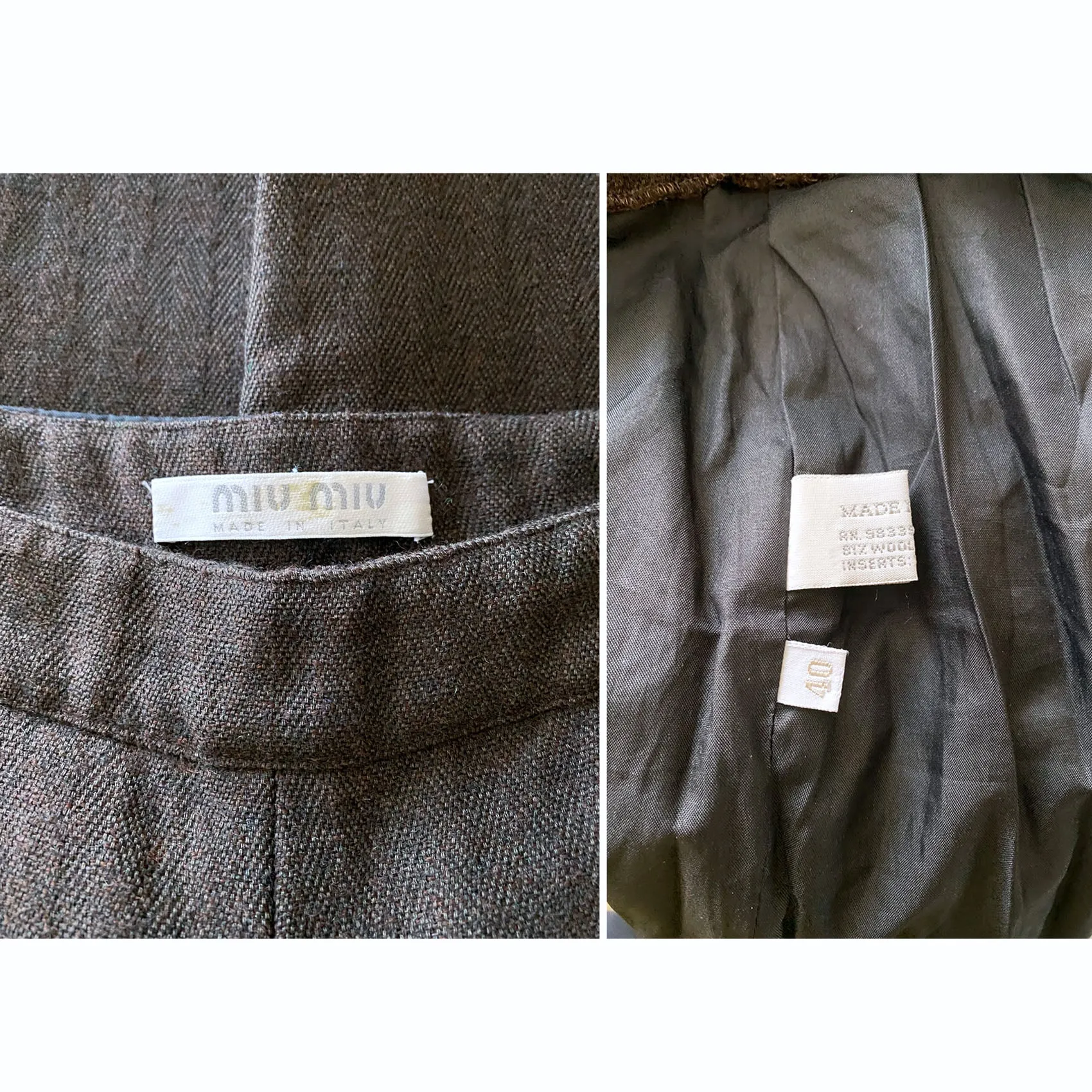 Miu Miu A/W 1999 Brown Utility Trousers