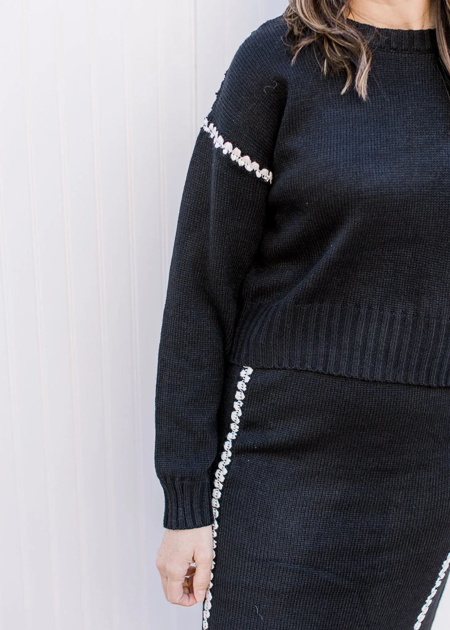 Mix and Match Black Sweater Skirt Set