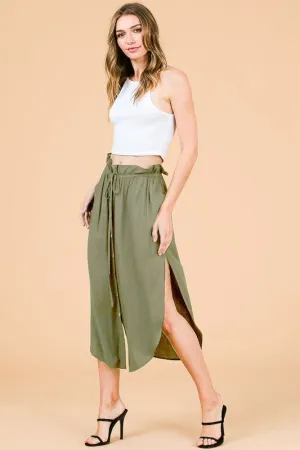 MONDAY MIDI SKIRT OLIVE