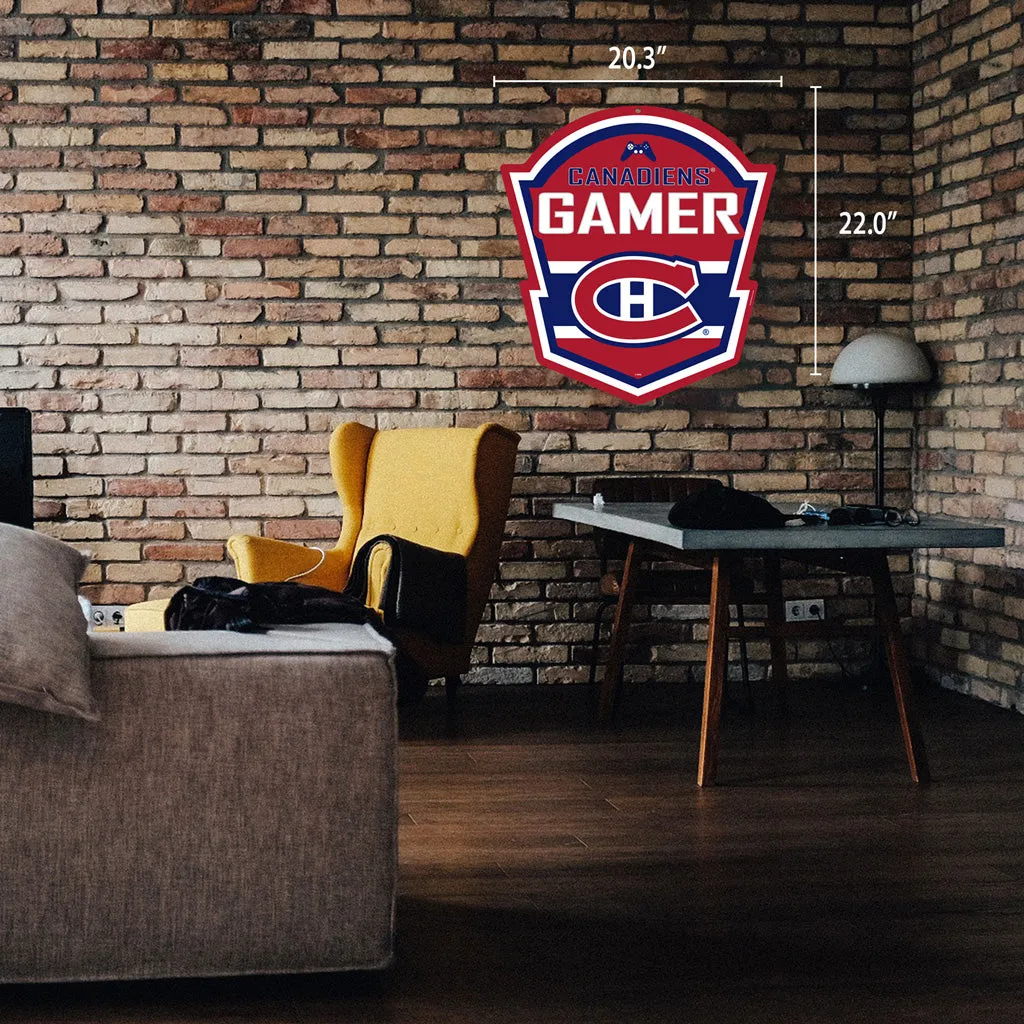 Montreal Canadiens 22" Gamer Controller Sign - PVC