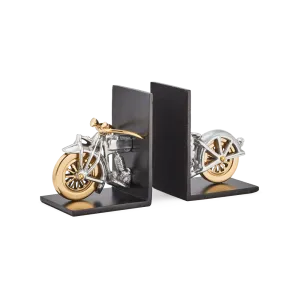 Motorcycle Bookends Aluminum