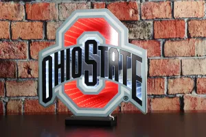 NCAA LED Infinity Logo Light - Ohio State Buckeyes