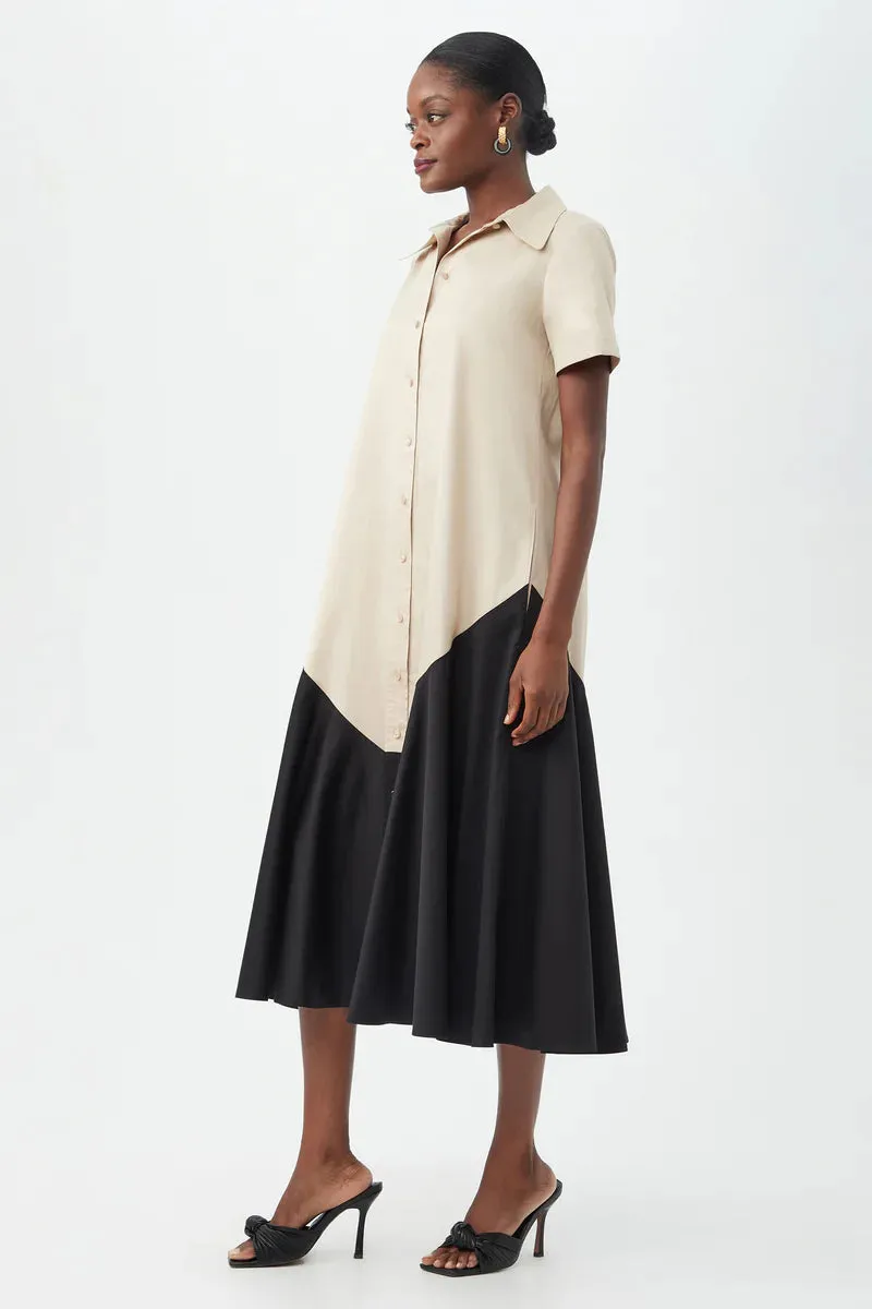 Neola 2 Dress (Sahara Stone/Black)