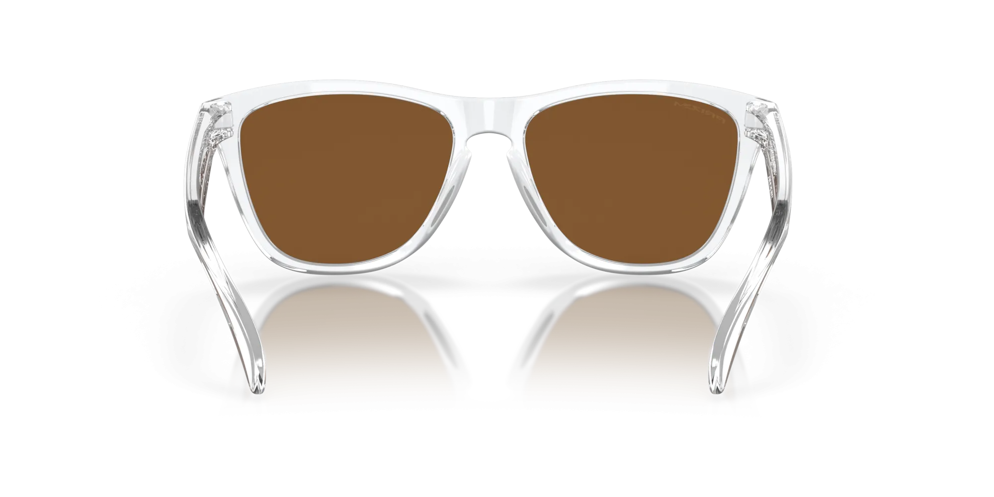Oakley Frogskins Sunglasses - Polished Clear with Prizm Violet Lenses