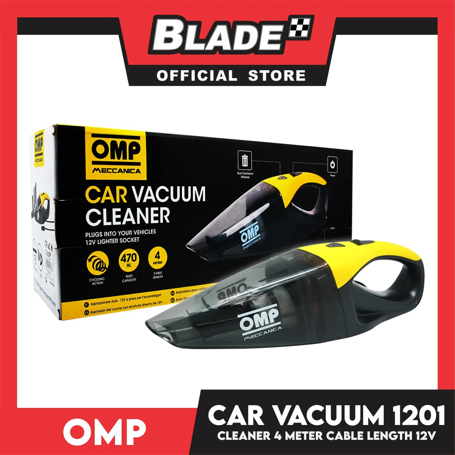 Omp Car Vacuum Cleaner OMP1201