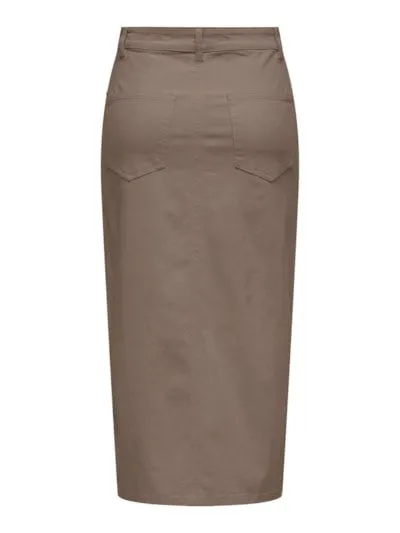 ONLY Lily Front Slit Midi Skirt
