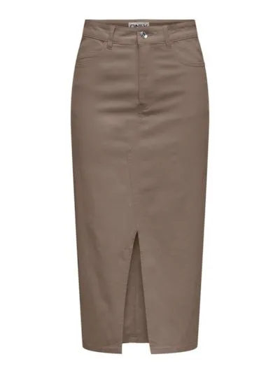 ONLY Lily Front Slit Midi Skirt