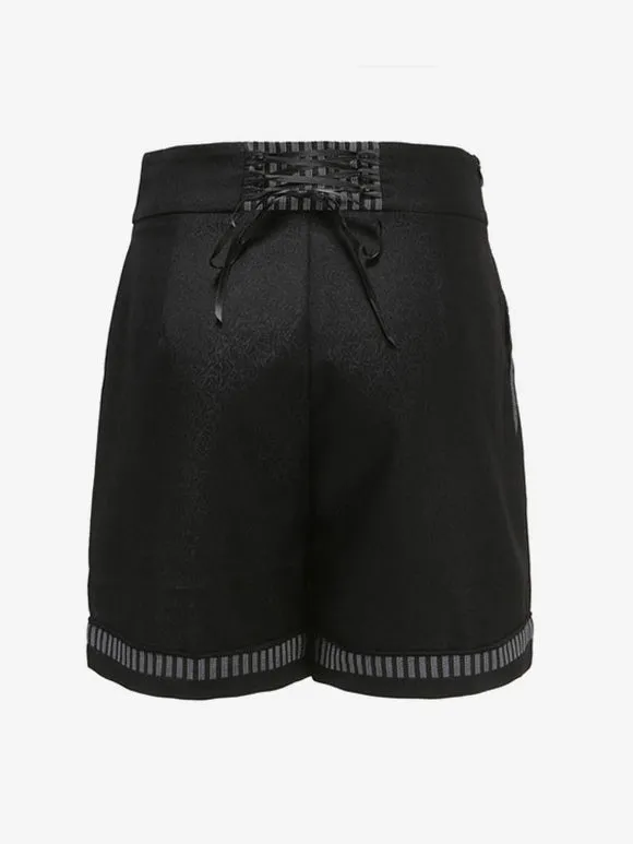 Ouji Gothic Lolita Bloomers Black Straight Lolita Shorts