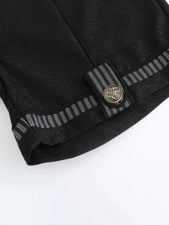 Ouji Gothic Lolita Bloomers Black Straight Lolita Shorts