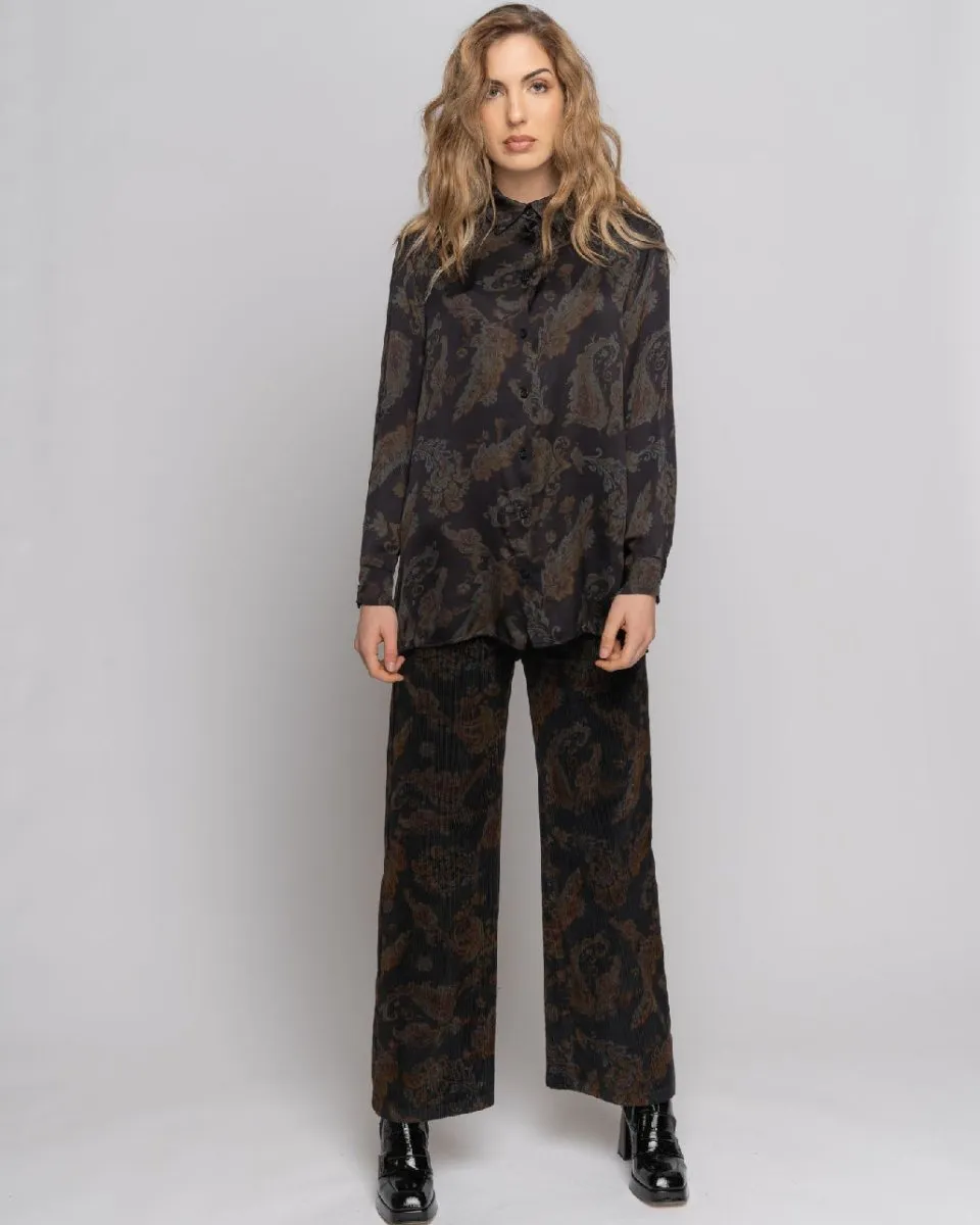 Paisley Button-Up Shirt