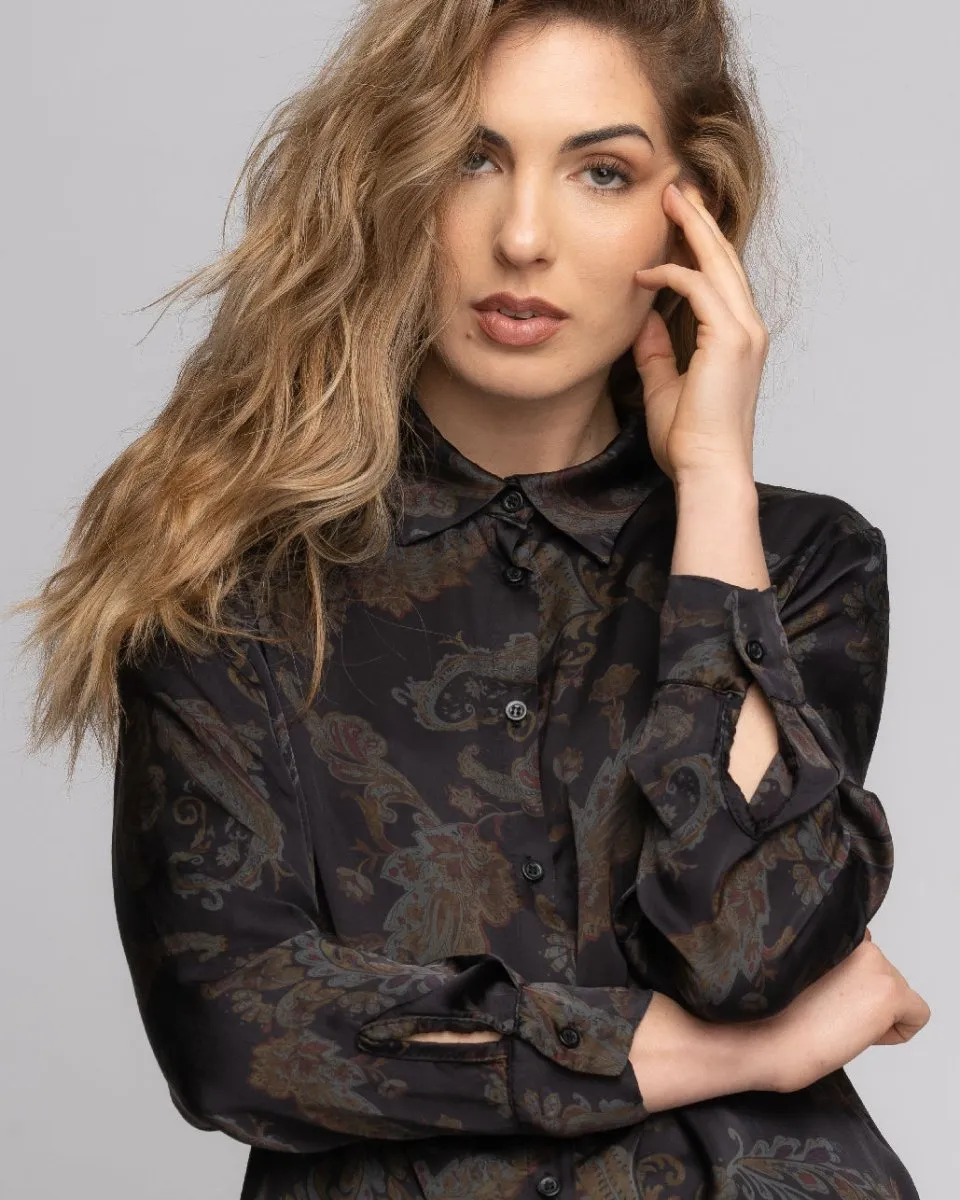 Paisley Button-Up Shirt