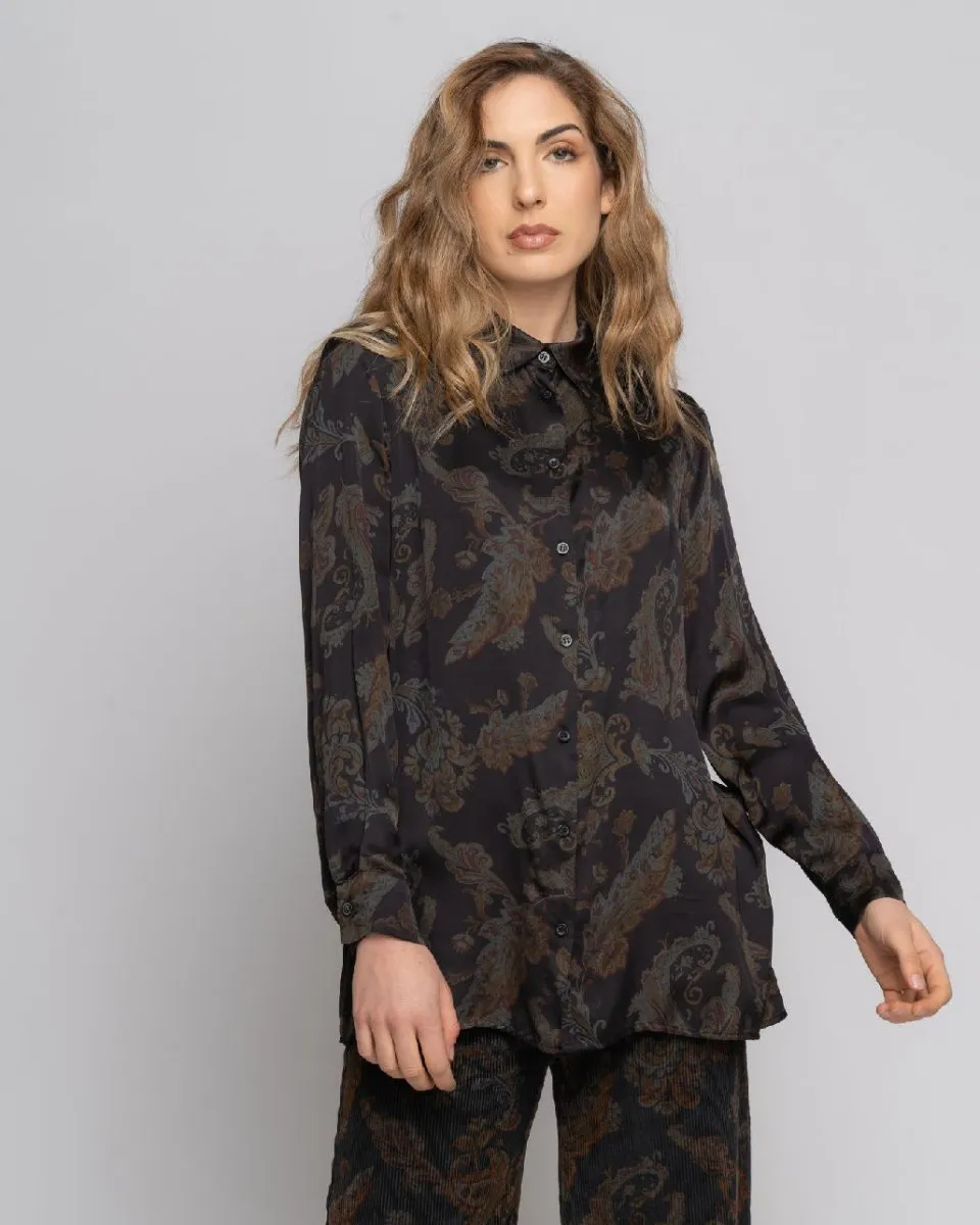 Paisley Button-Up Shirt