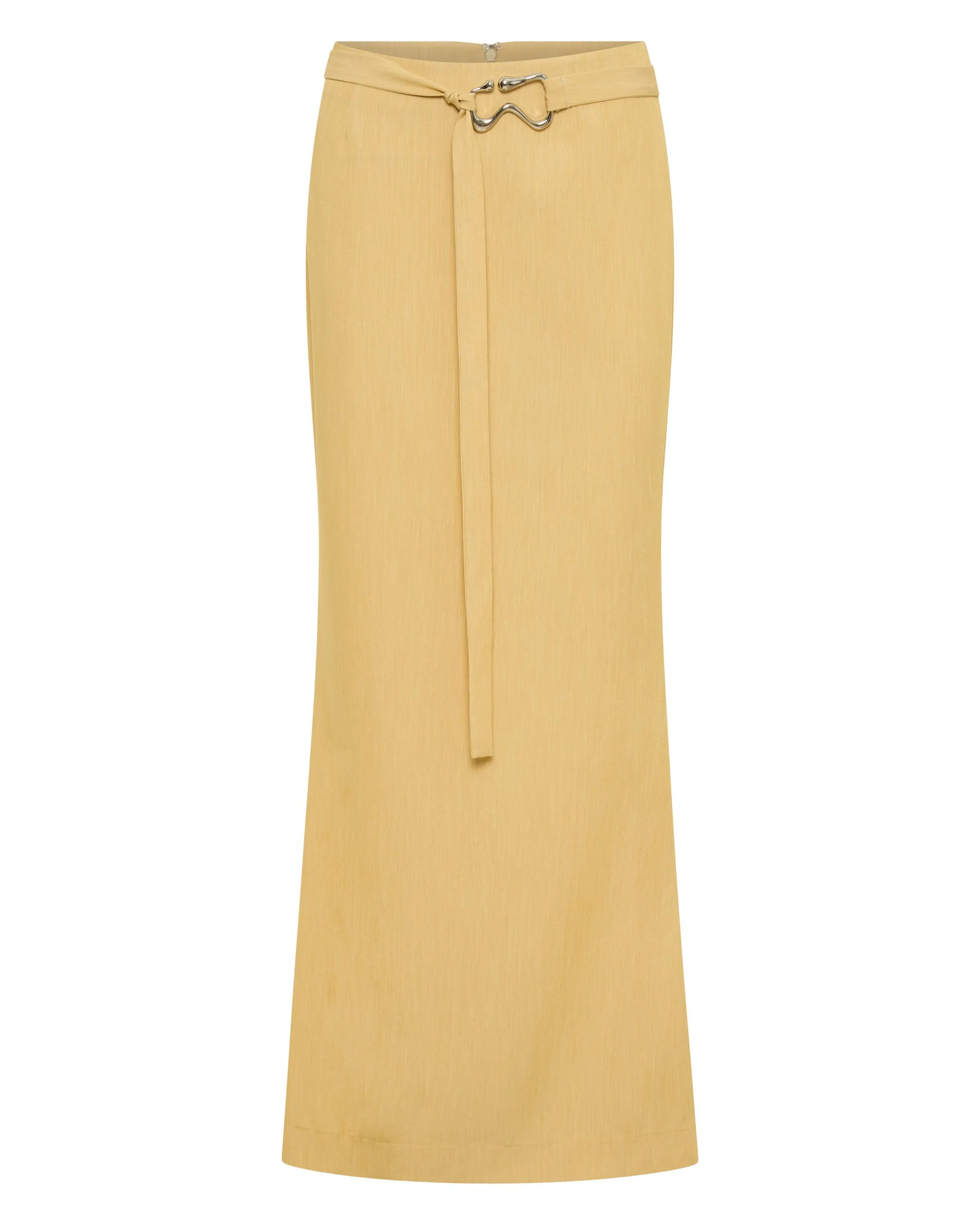 PARADIGM FLUTED MAXI SKIRT | CITRUS