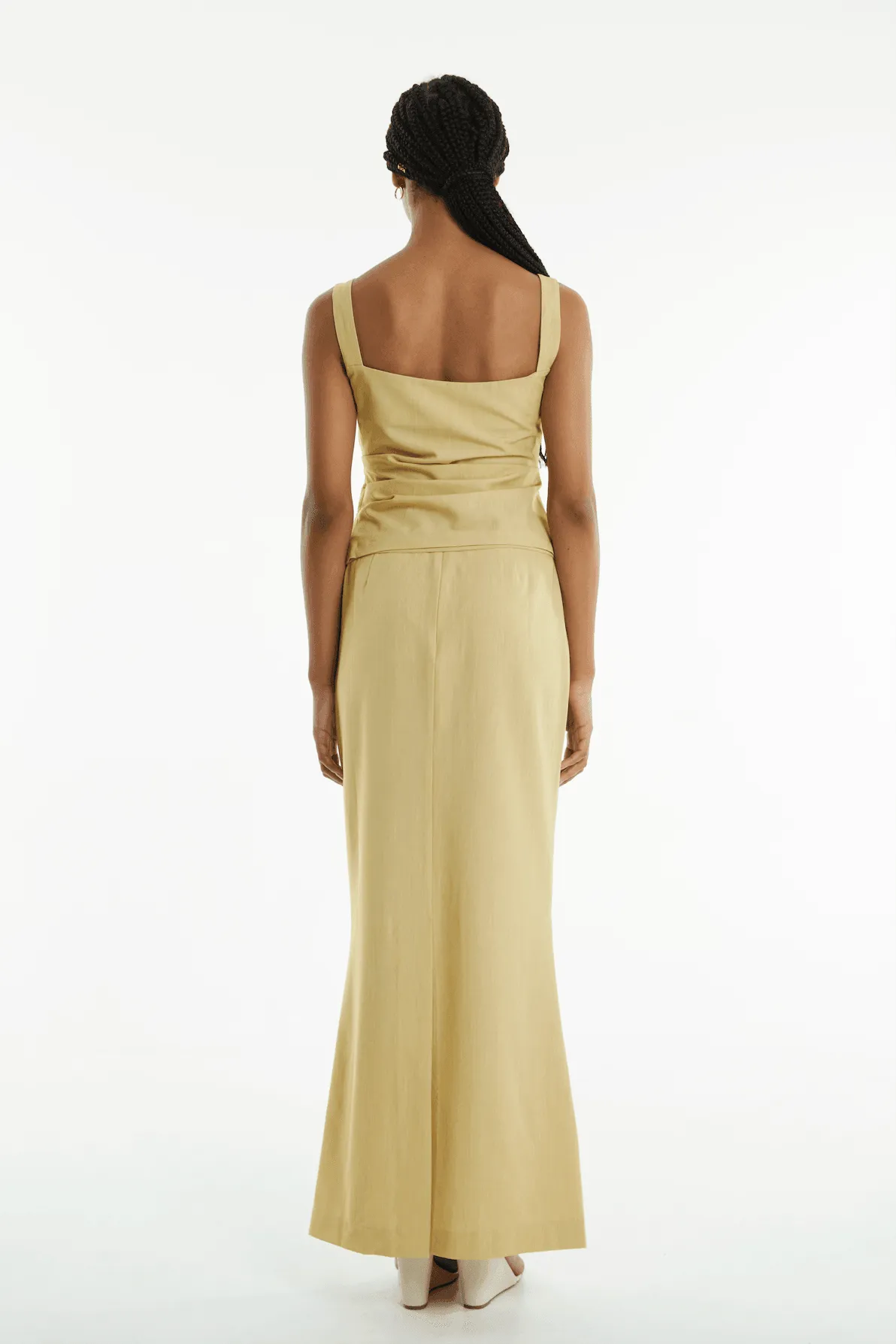 PARADIGM FLUTED MAXI SKIRT | CITRUS