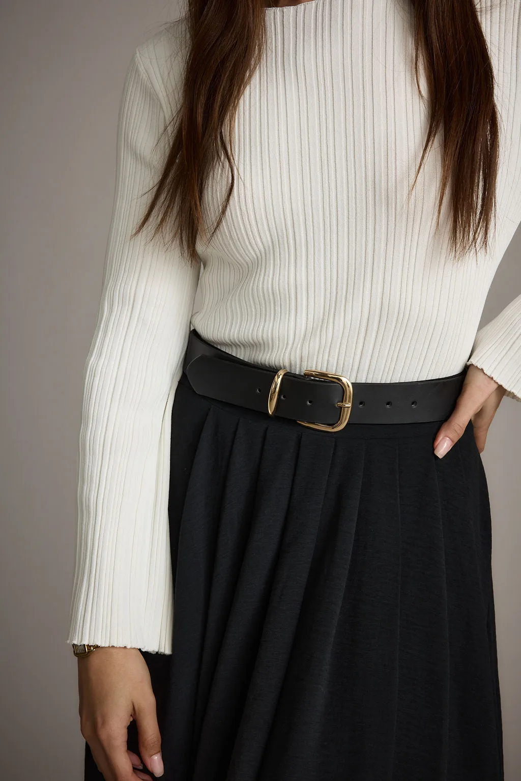 Perfect White Button Down   Skirt Combo