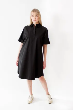 Peserico Stretch Cotton Satin Sail Touch Dress