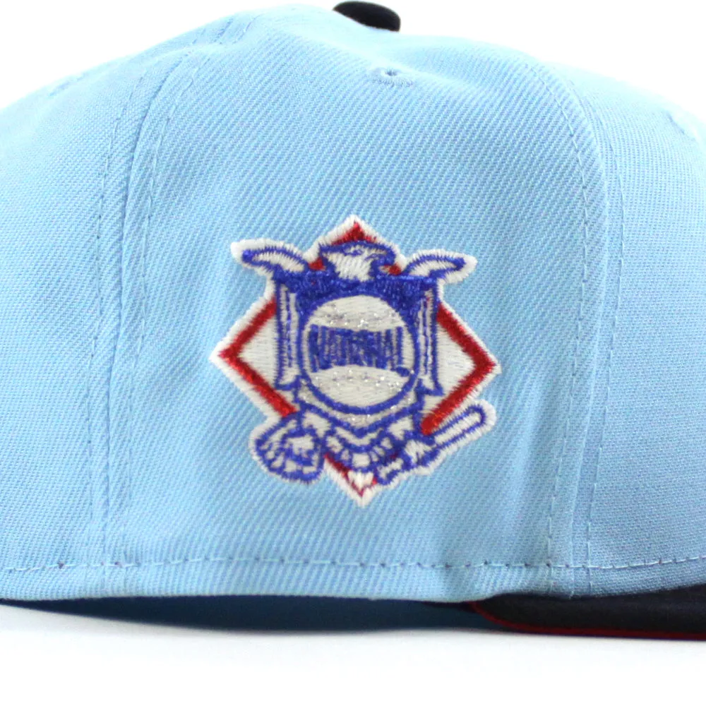Pittsburgh Pirates National’s Patch 59Fifty New Era Fitted Hat (Blue Navy Scarlet Red Under Brim)