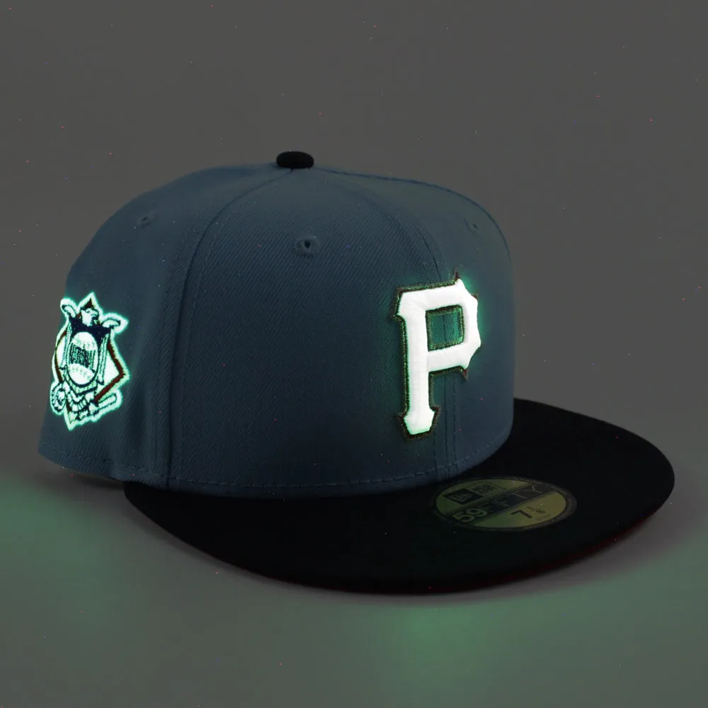 Pittsburgh Pirates National’s Patch 59Fifty New Era Fitted Hat (Blue Navy Scarlet Red Under Brim)